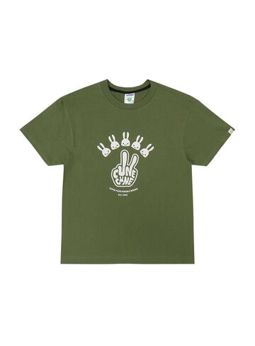 S/S Tee Finger,Khaki, small image number 0