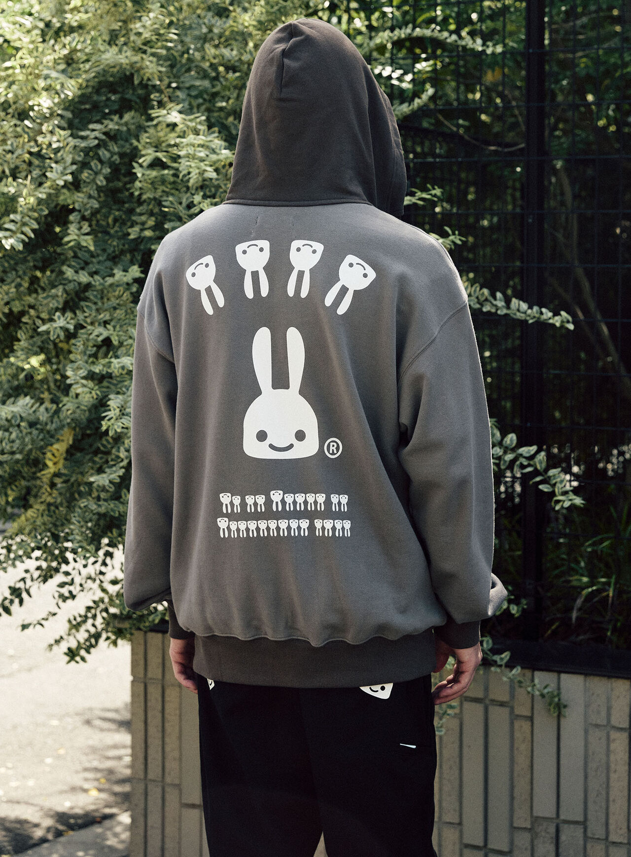 Layered Hoodie,C.GRAY, large image number 9