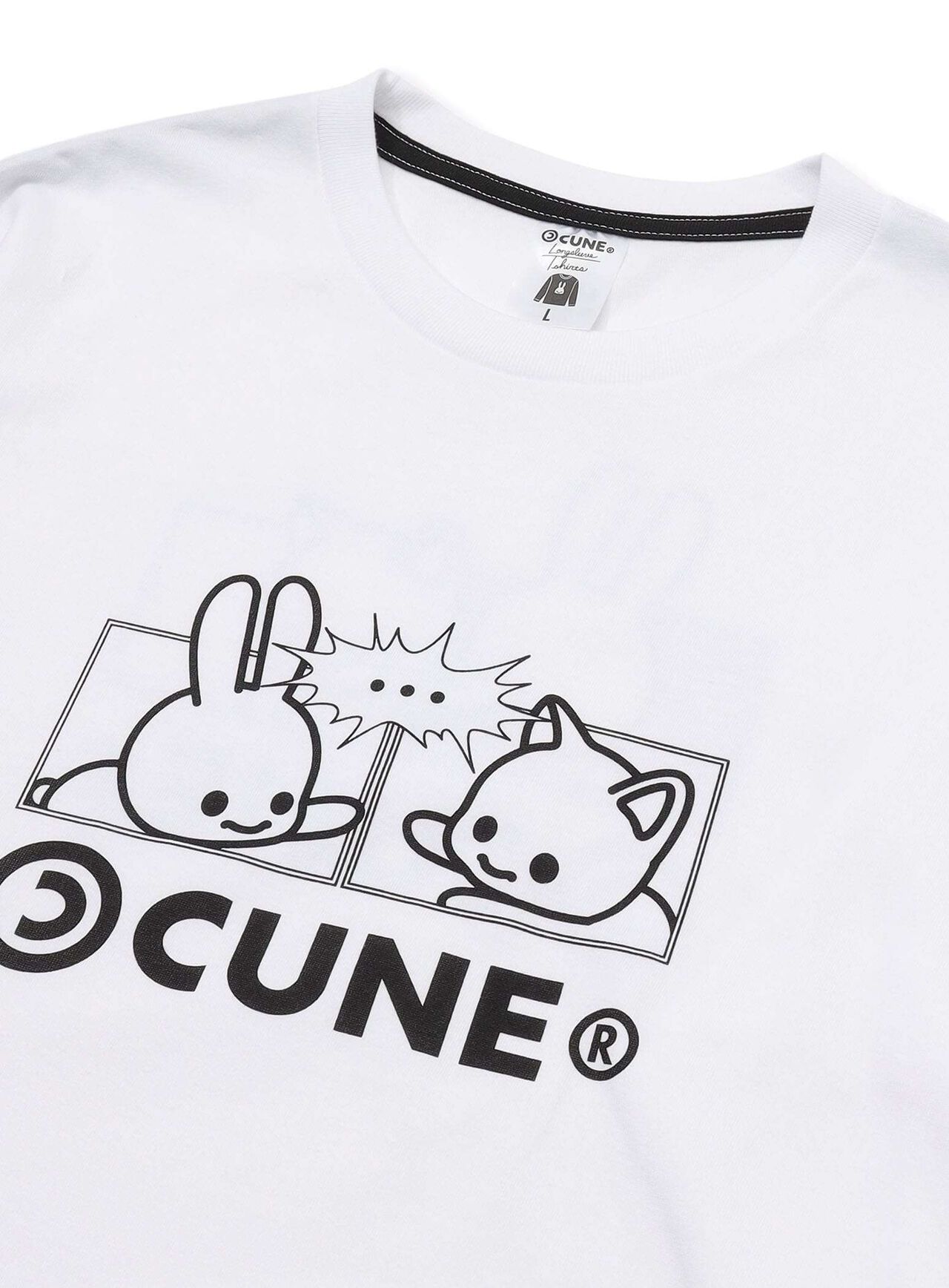 CUNE L/S Tee Battle,BLACK, large image number 6