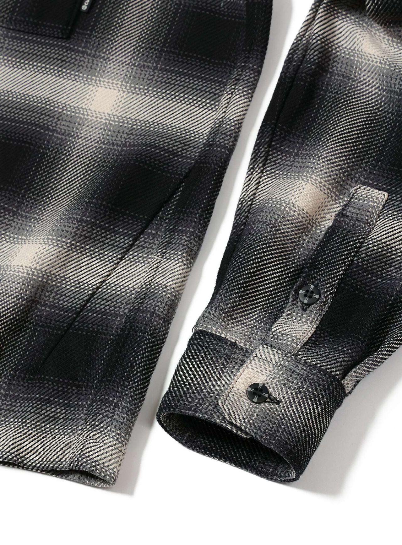 Ombre Check Cotton Shirt,, large image number 3