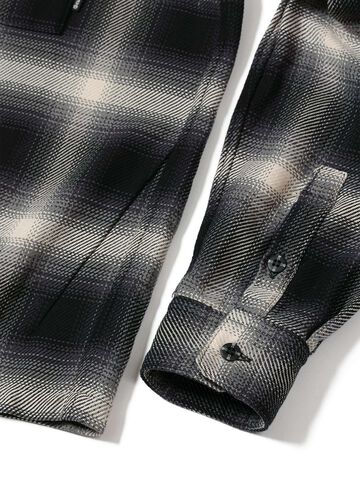 Ombre Check Cotton Shirt,, small image number 3