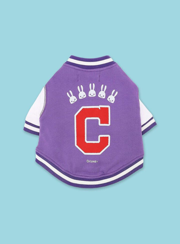 Dog and Human: Dog Sweat Varsity Jacket BIG C,, medium