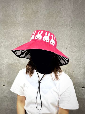 Reversible Wide-Brim Hat,PINK, small image number 9