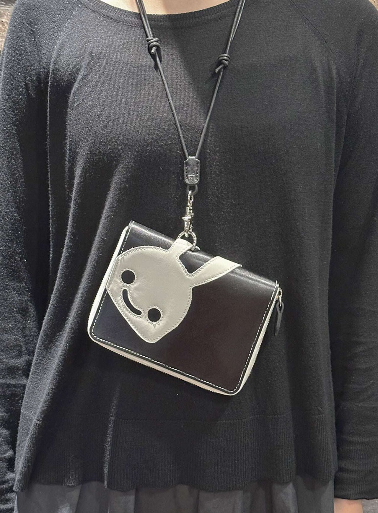 Leather Neck-Hang Multi Case,BLACK, large image number 9