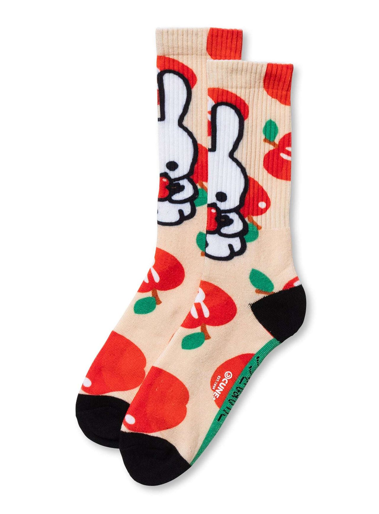Printed Socks Apple,NATURAL, large image number 0