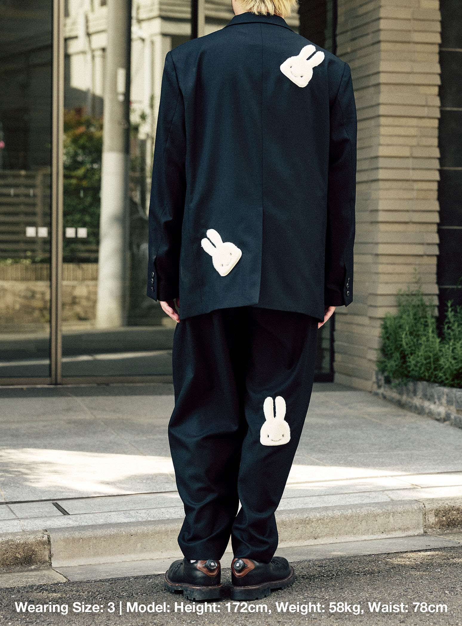 Wool Gabardine 2-Button Tailored Jacket