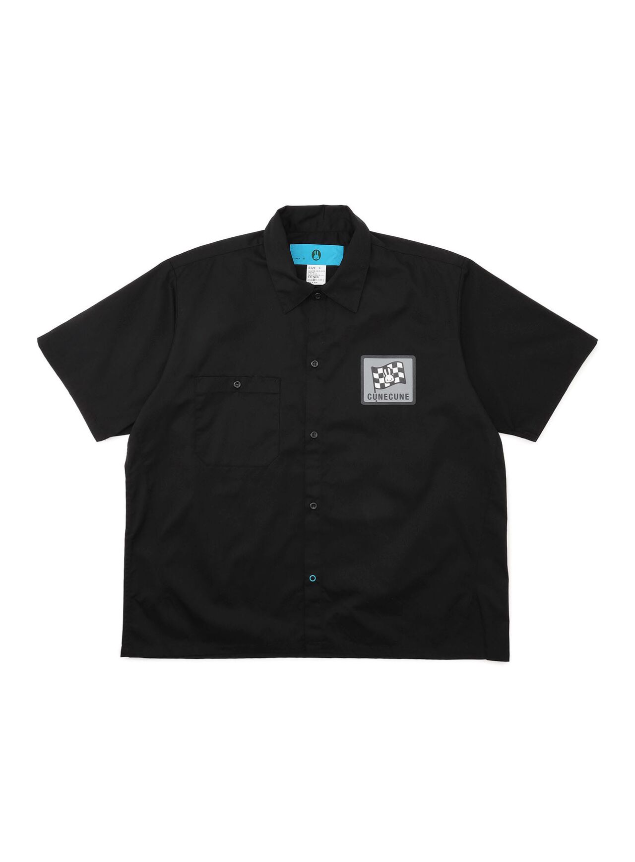 Short Sleeve Work Shirt with Monochrome Logo,, large image number 0