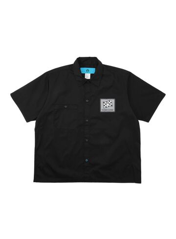 Short Sleeve Work Shirt with Monochrome Logo,, small image number 0