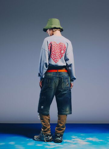 Wide crew neck sweatshirt,, small image number 15