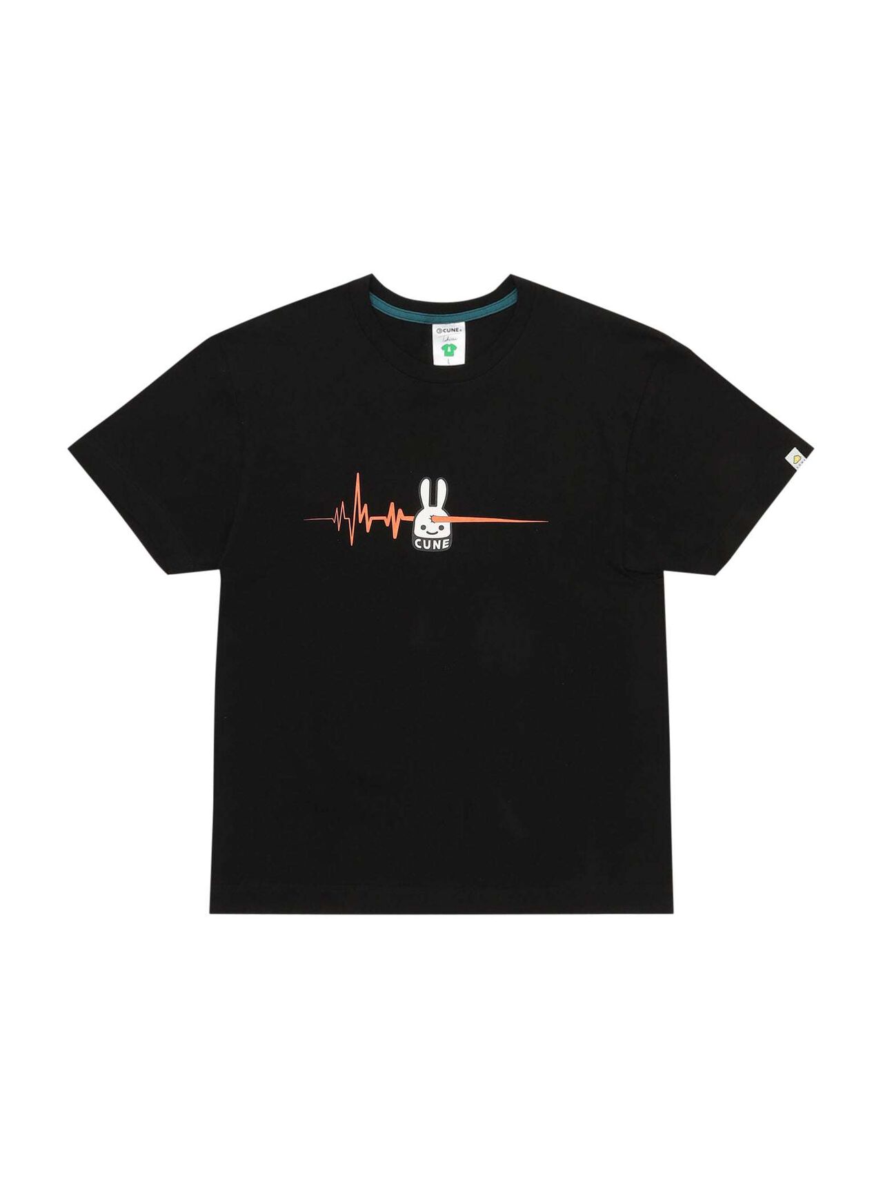 S/S Tee Waveform,BLACK, large image number 0