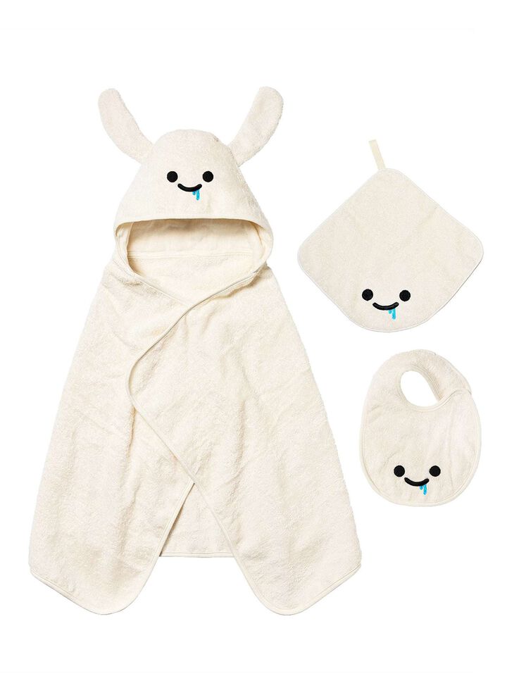Organic Cotton Drool Bunny Set,, medium