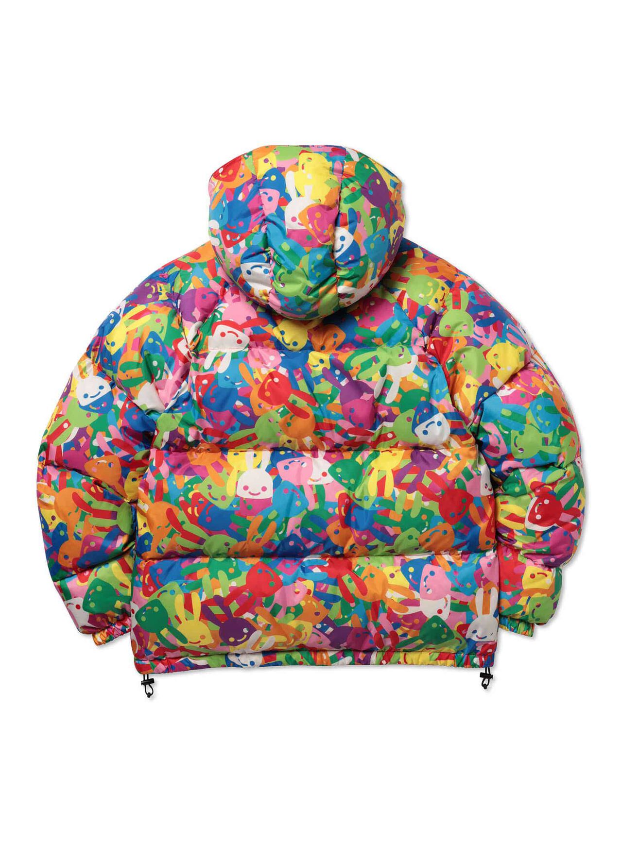 Reversible down jacket with lots of rabbits,, large image number 1