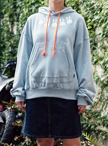 Layered Pocket Wide Pullover Hoodie,, small image number 9
