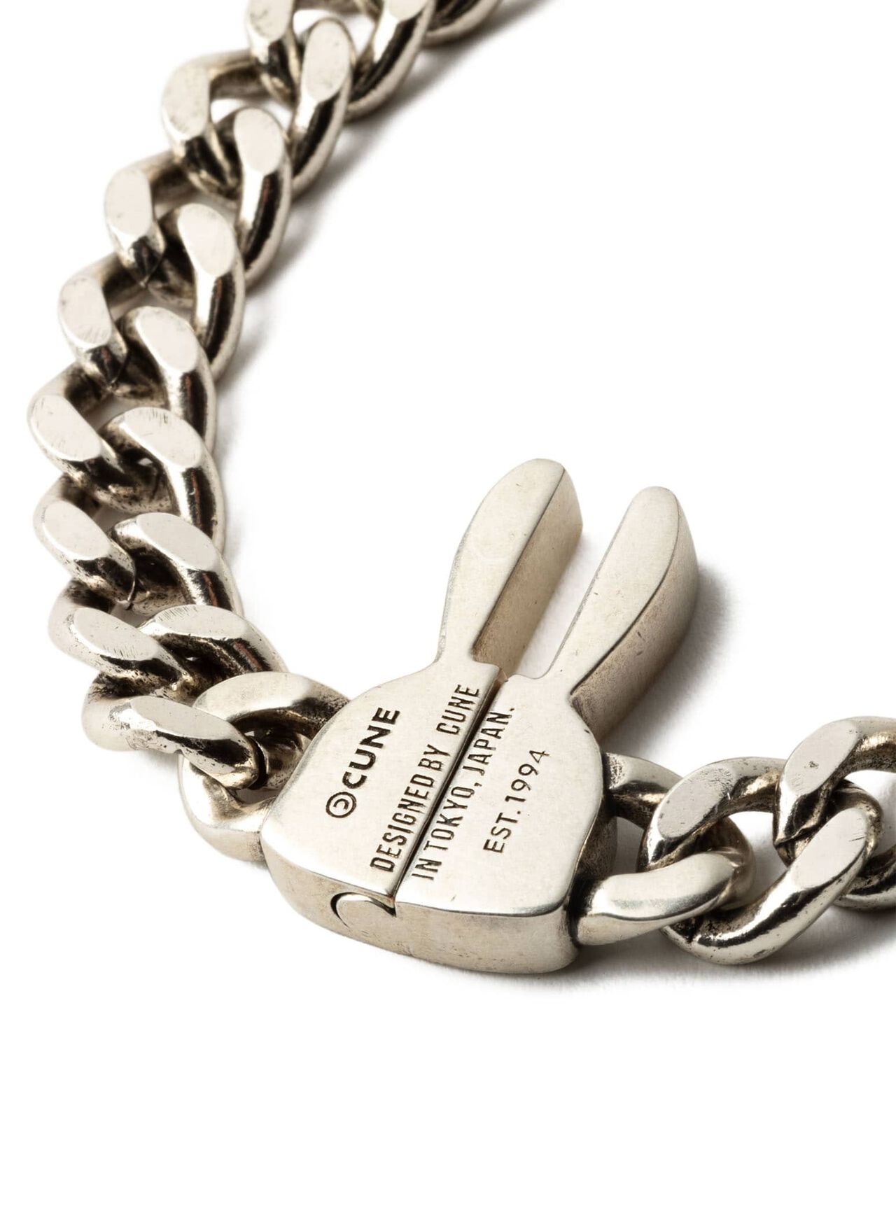 Rabbit Class Clasp Chain Bracelet,SILVER, large image number 4