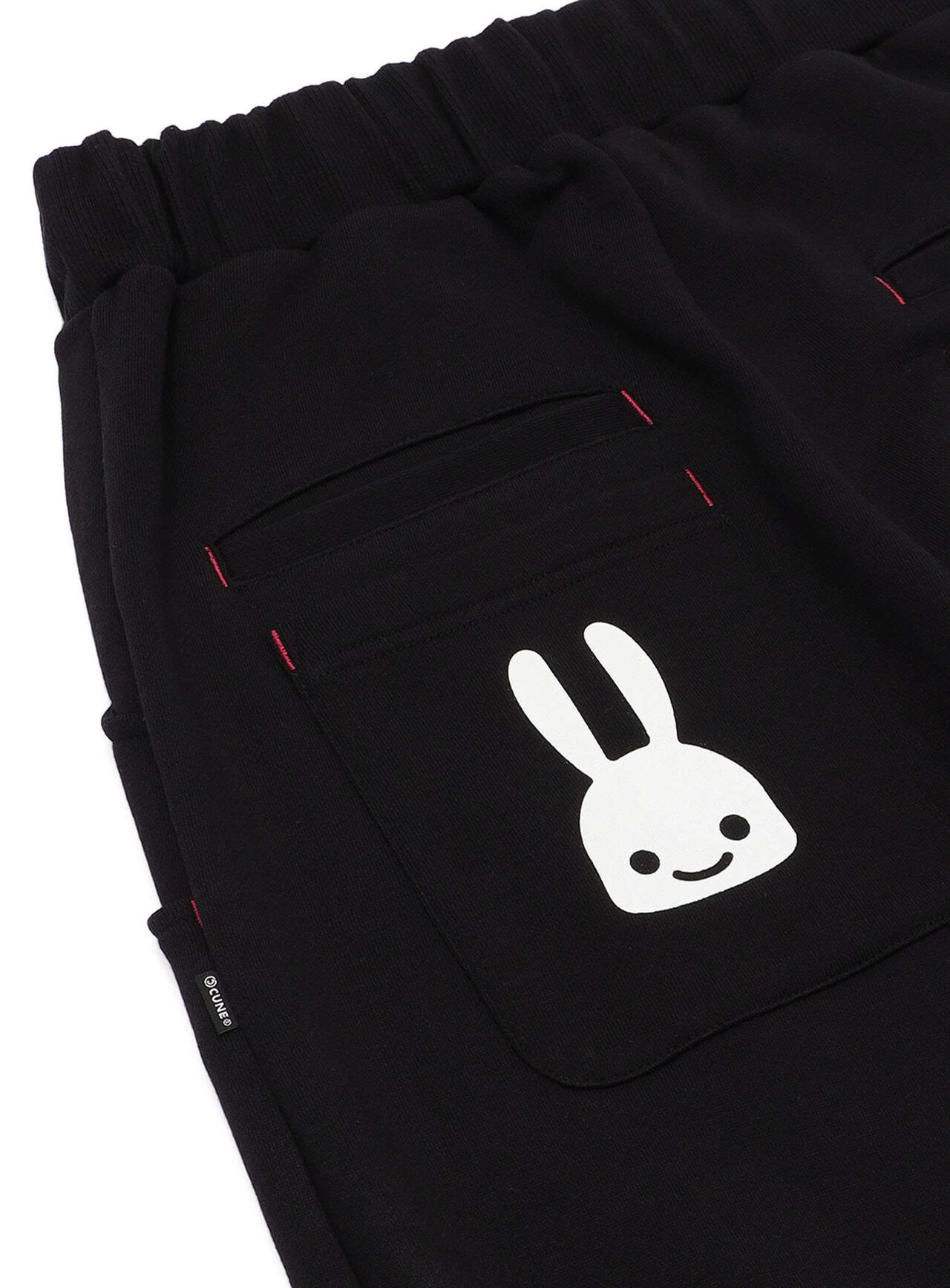 Layered Pocket Sarouel Pants,BLACK, large image number 3