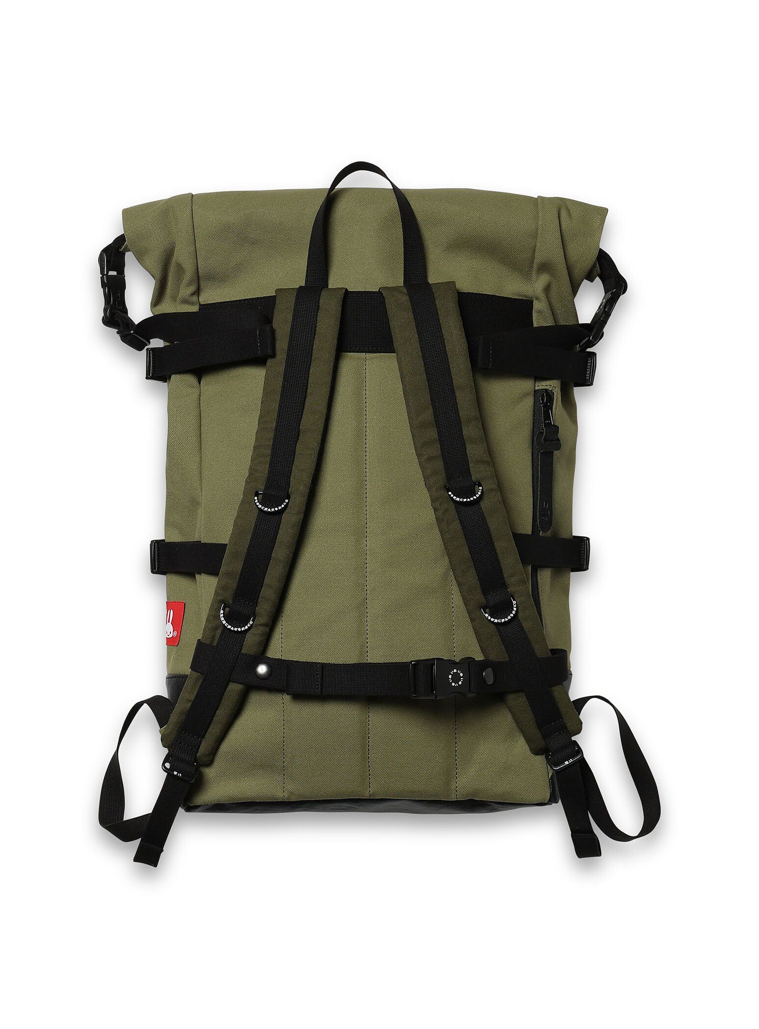 Bottom Leather Roll Backpack