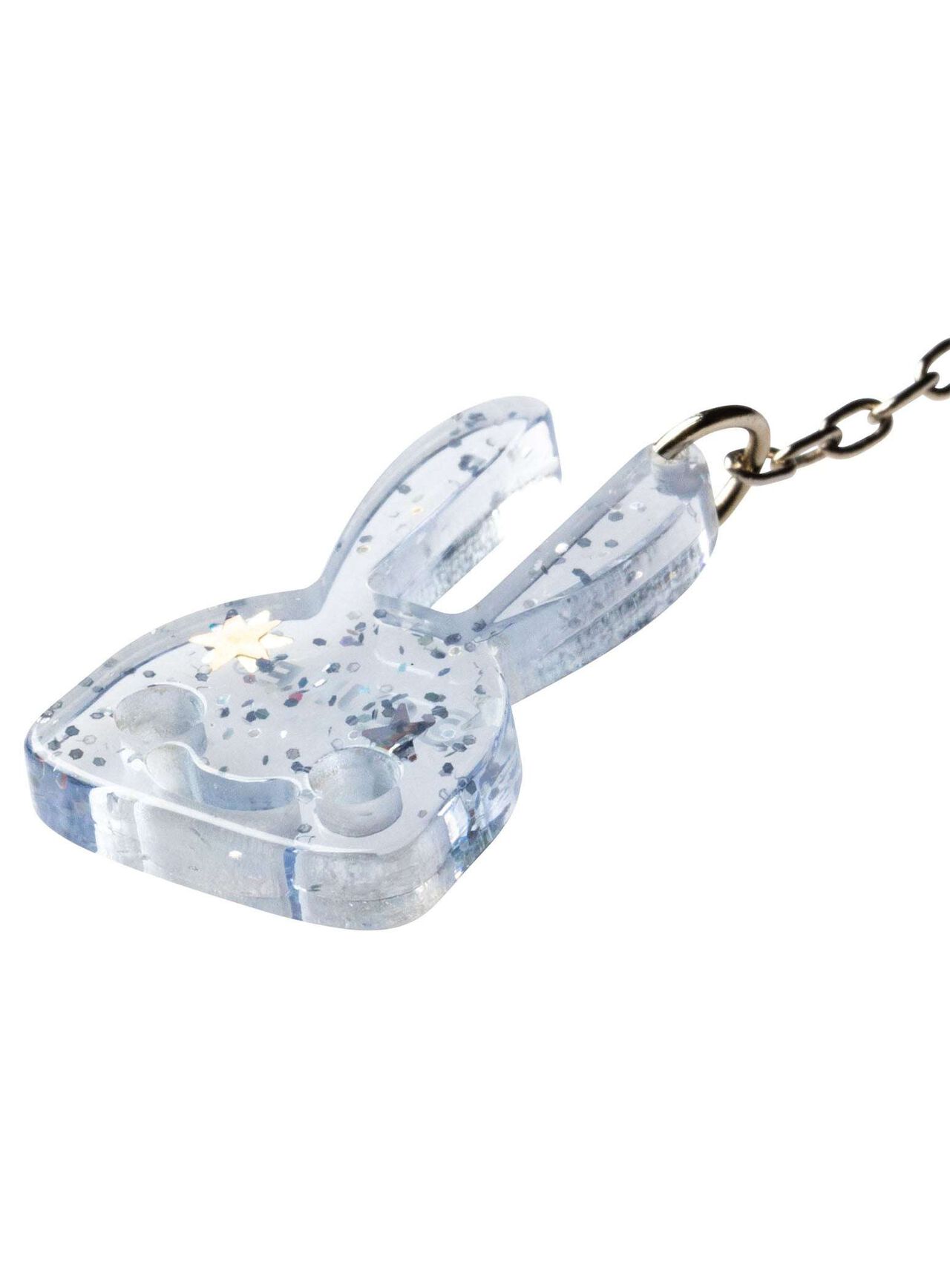 Clear Bunny Earrings 2P,BLUE, large image number 6