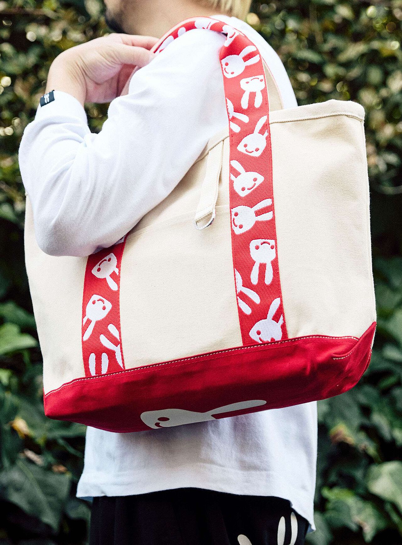 Rabbit Tape Tote Bag,ONE, large image number 8