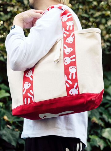Rabbit Tape Tote Bag,ONE, small image number 8