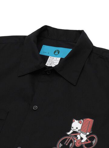 Short Sleeve Work Shirt Soba Tour,BLACK, small image number 1
