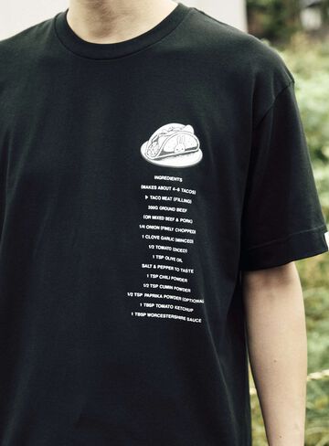 S/S Tee Tacos,BLACK, small image number 11