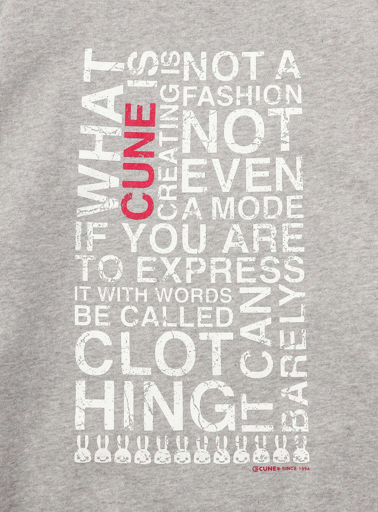 CUNE PULL PARKA Random Text,NAVY, large image number 6