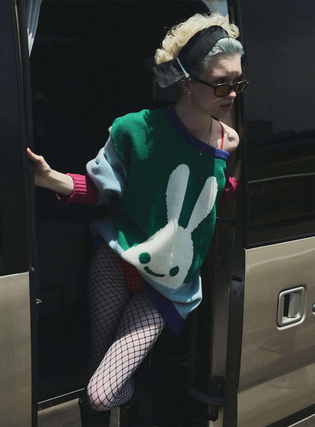 Multicolor Bunny Knit,, large image number 7