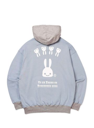 Layered Hoodie,C.GRAY, small image number 1