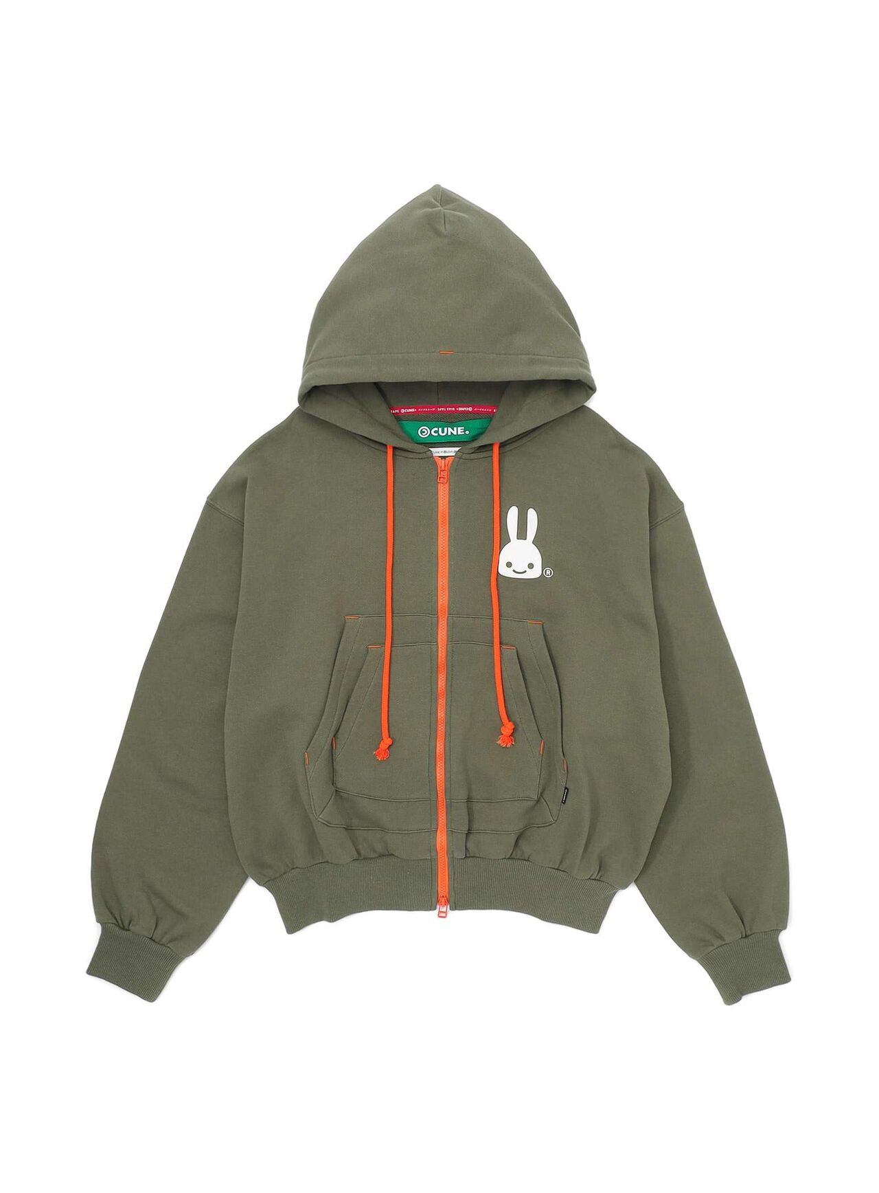 Layered Pocket Wide Full Zip Hoodie,, large image number 6