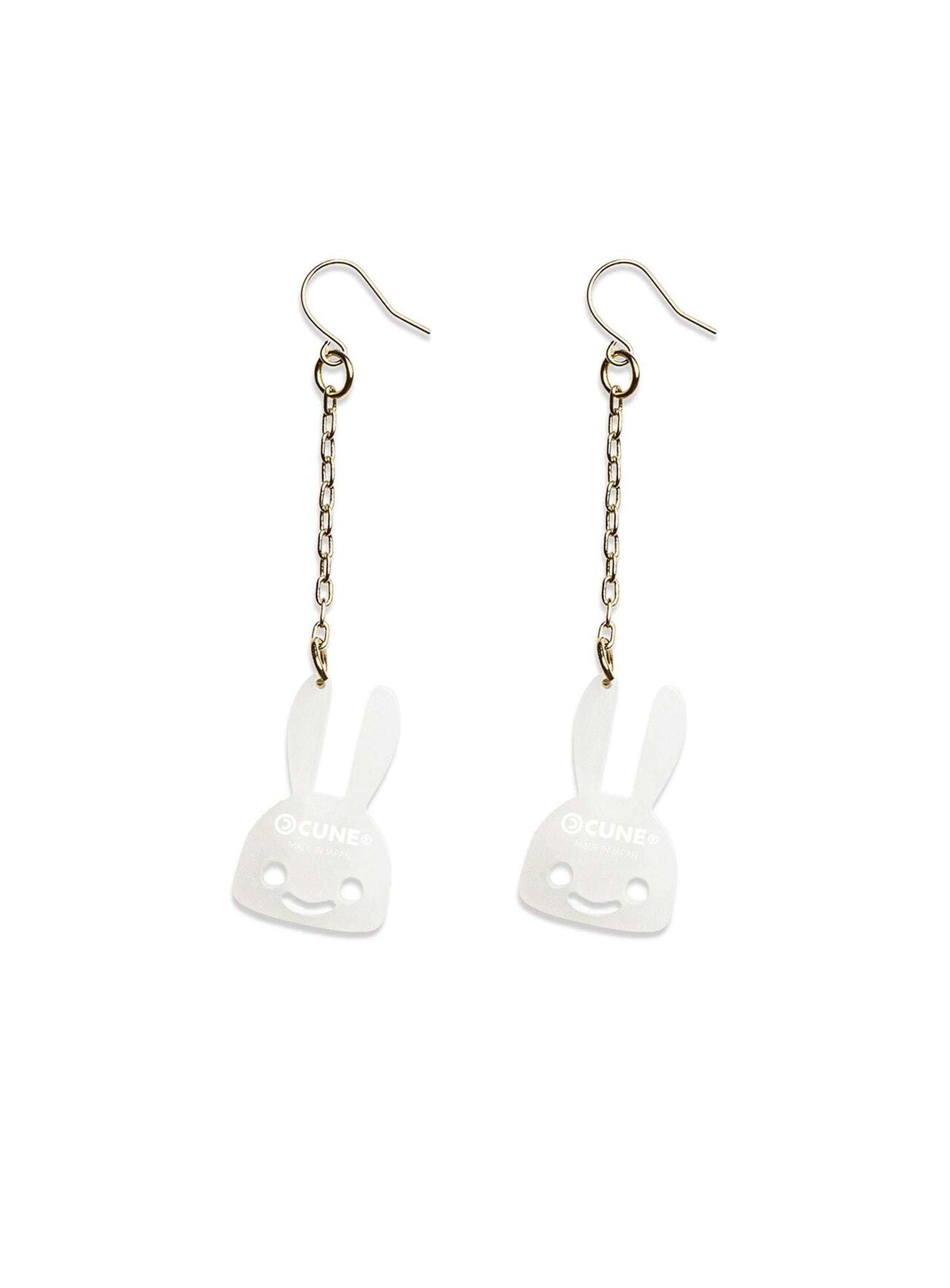 Clear Bunny Earrings 2P,BLUE, large image number 3