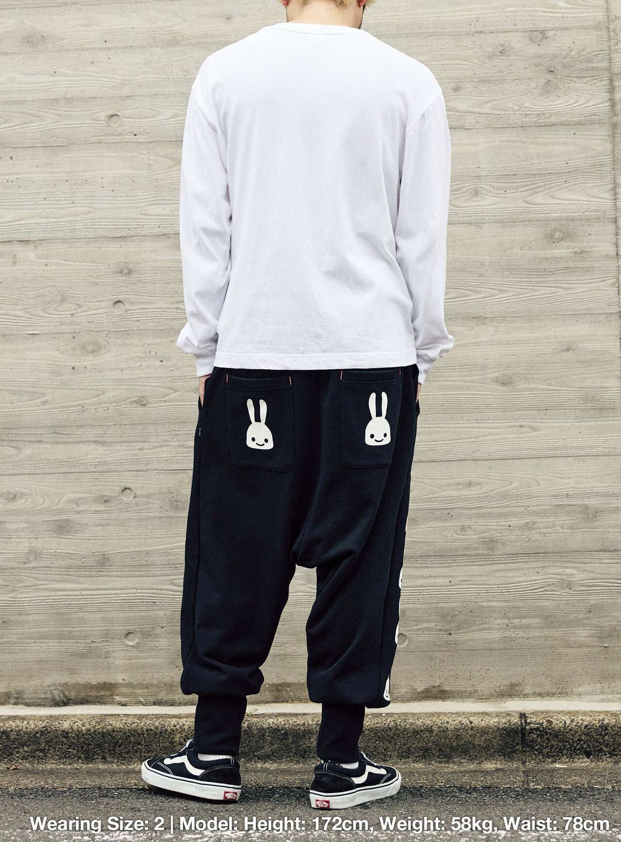 Layered Pocket Sarouel Pants,BLACK, large image number 6