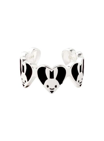 Heart Bunny Ring,BLACK, small image number 0