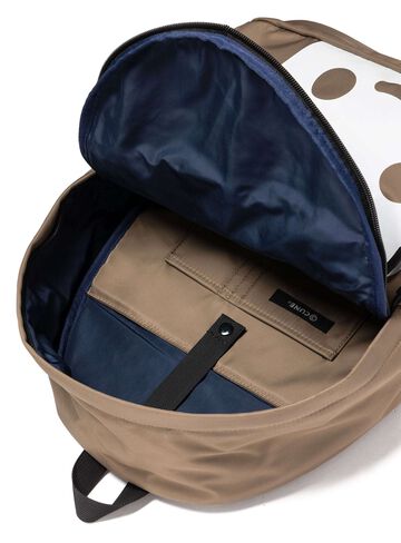 Slant Zip Backpack,BEIGE, small image number 4