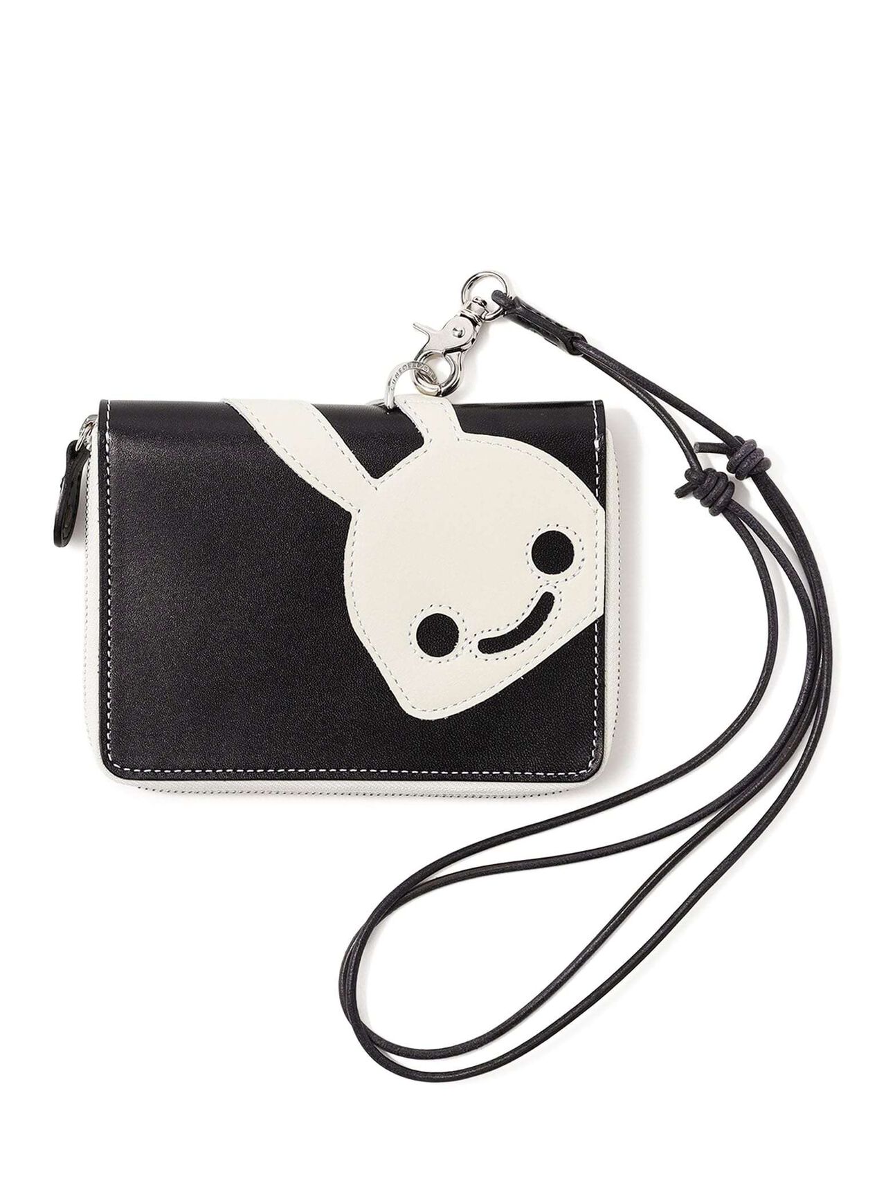 Leather Neck-Hang Multi Case,BLACK, large image number 0