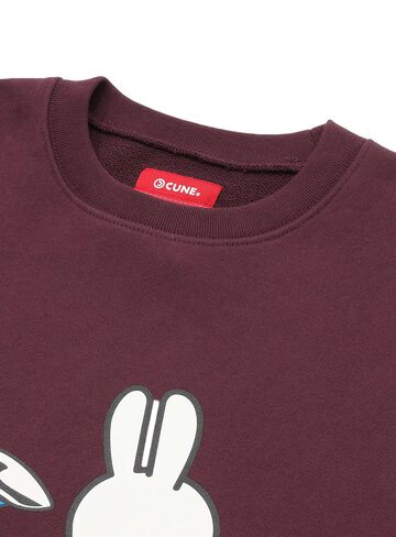 Heavyweight Big Crew Neck Sweatshirt: Bunny and Bike,, small image number 2