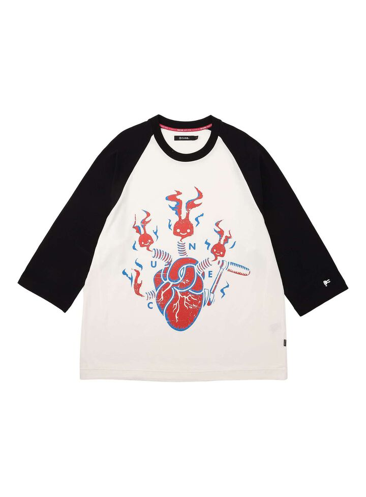 Raglan T-Shirt - Heartbeat,, medium