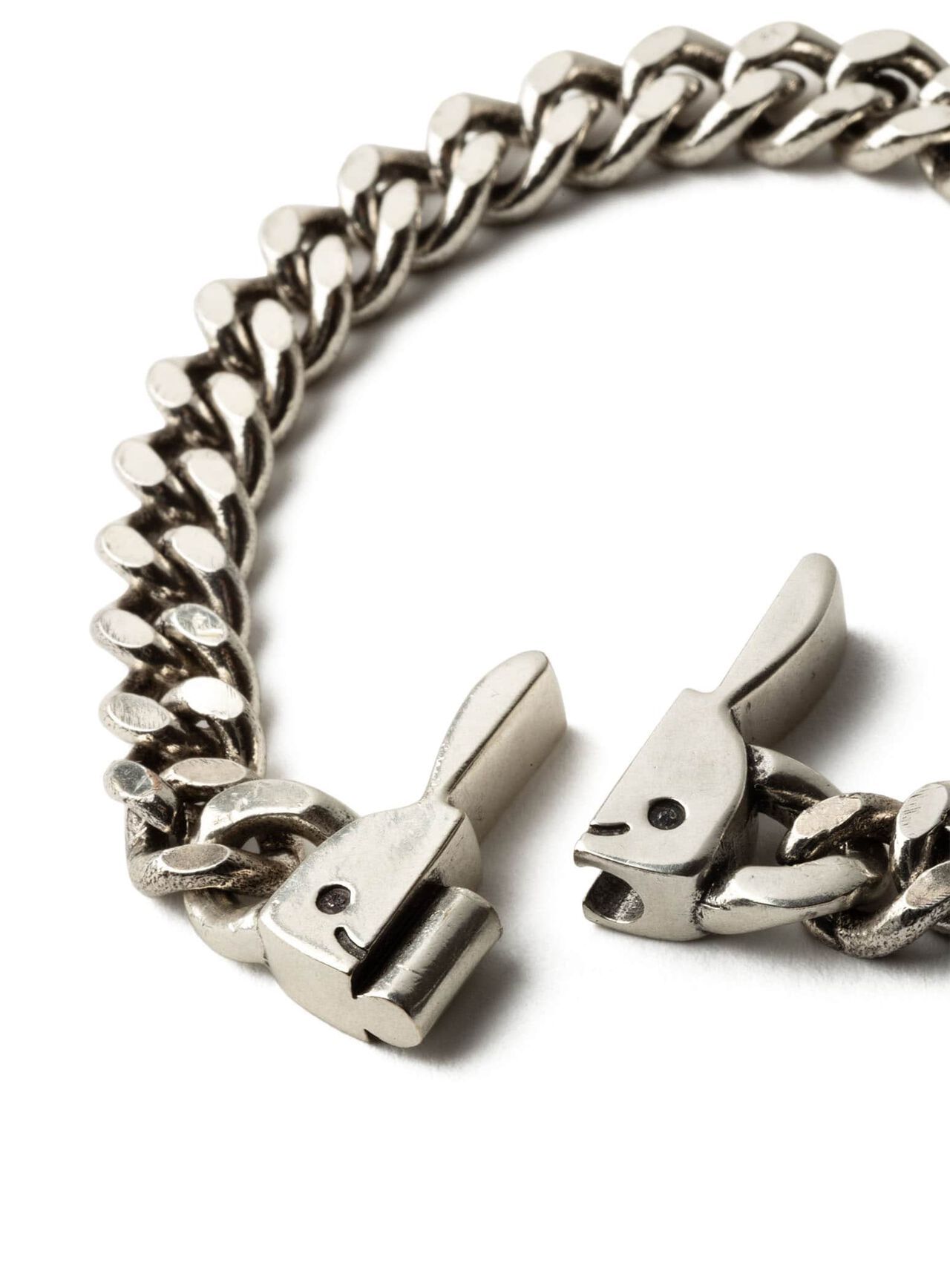 Rabbit Class Clasp Chain Bracelet,SILVER, large image number 3