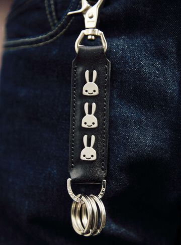 Leather Studs Keychain U3,ONE, small image number 6