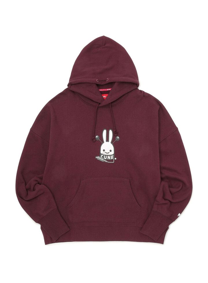 Heavyweight Big Hoodie: Bikes, Cigarettes, and CUNE Bunny,, medium