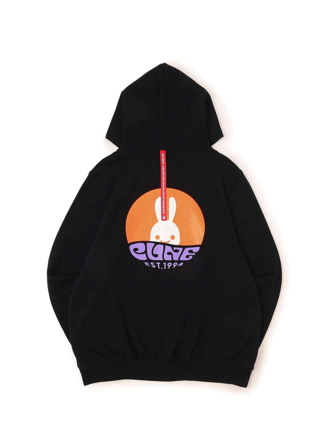 CUNE Logo Zip Parka,BLACK, large image number 0