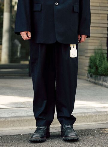 Wool Gabardine Wide Slacks,, small image number 8