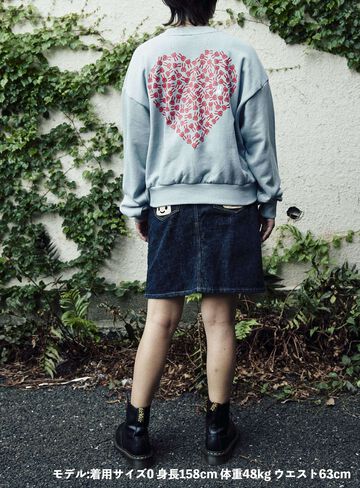 Wide crew neck sweatshirt,, small image number 8