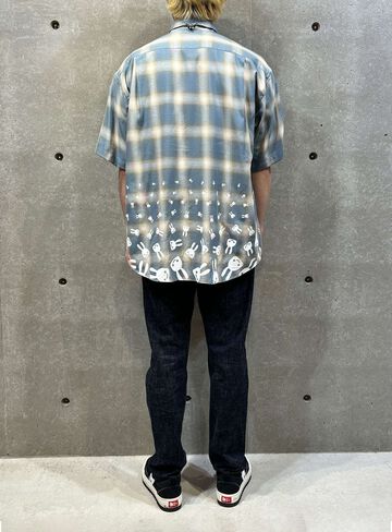 Short Sleeve BD Shirt Ombre Check,BLUE, small image number 6