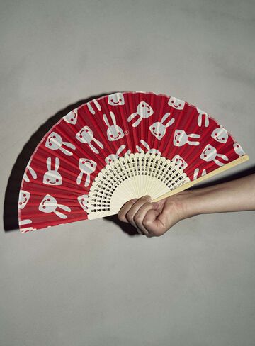 Bamboo and Fabric Fan,ONE, small image number 13