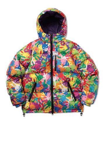Reversible down jacket with lots of rabbits,, small image number 0