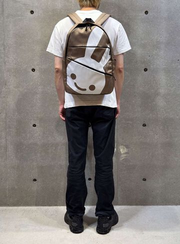 Slant Zip Backpack,BEIGE, small image number 5