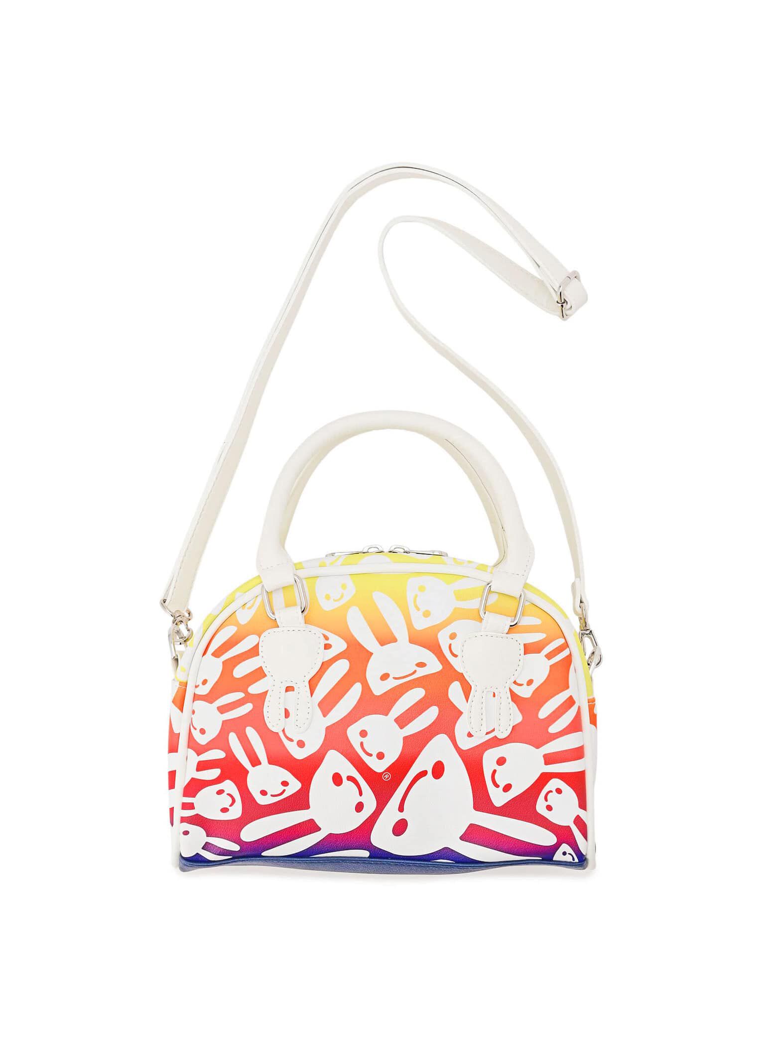 Mini Boston Bag - Wobbly Bunny