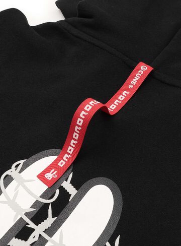 CUNE ZIP PARKA with Barbed Wire,BLACK, small image number 7