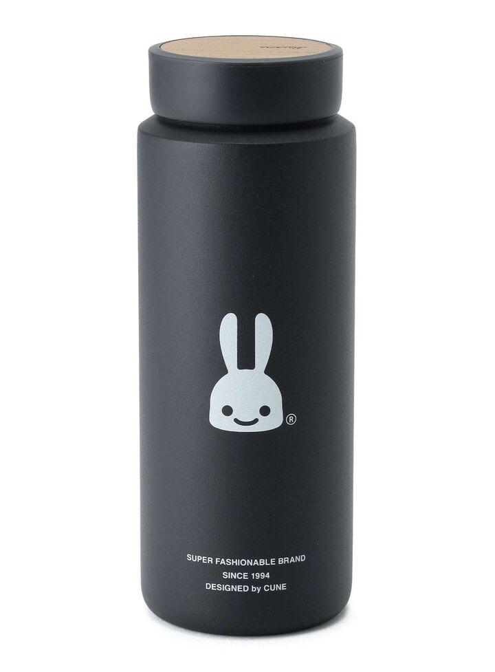 Wooden-Lid Stainless Steel Bottle,, medium