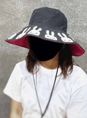 Reversible Wide-Brim Hat,PINK, small image number 8
